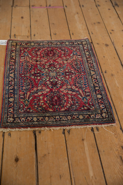 2x2.5 Vintage American Sarouk Square Rug Mat // ONH Item 10431 Image 4