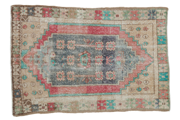3x4.5 Vintage Distressed Oushak Rug // ONH Item 10434