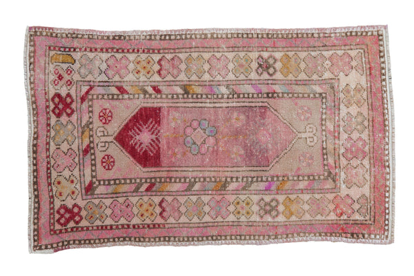 2.5x4 Vintage Distressed Oushak Rug // ONH Item 10436