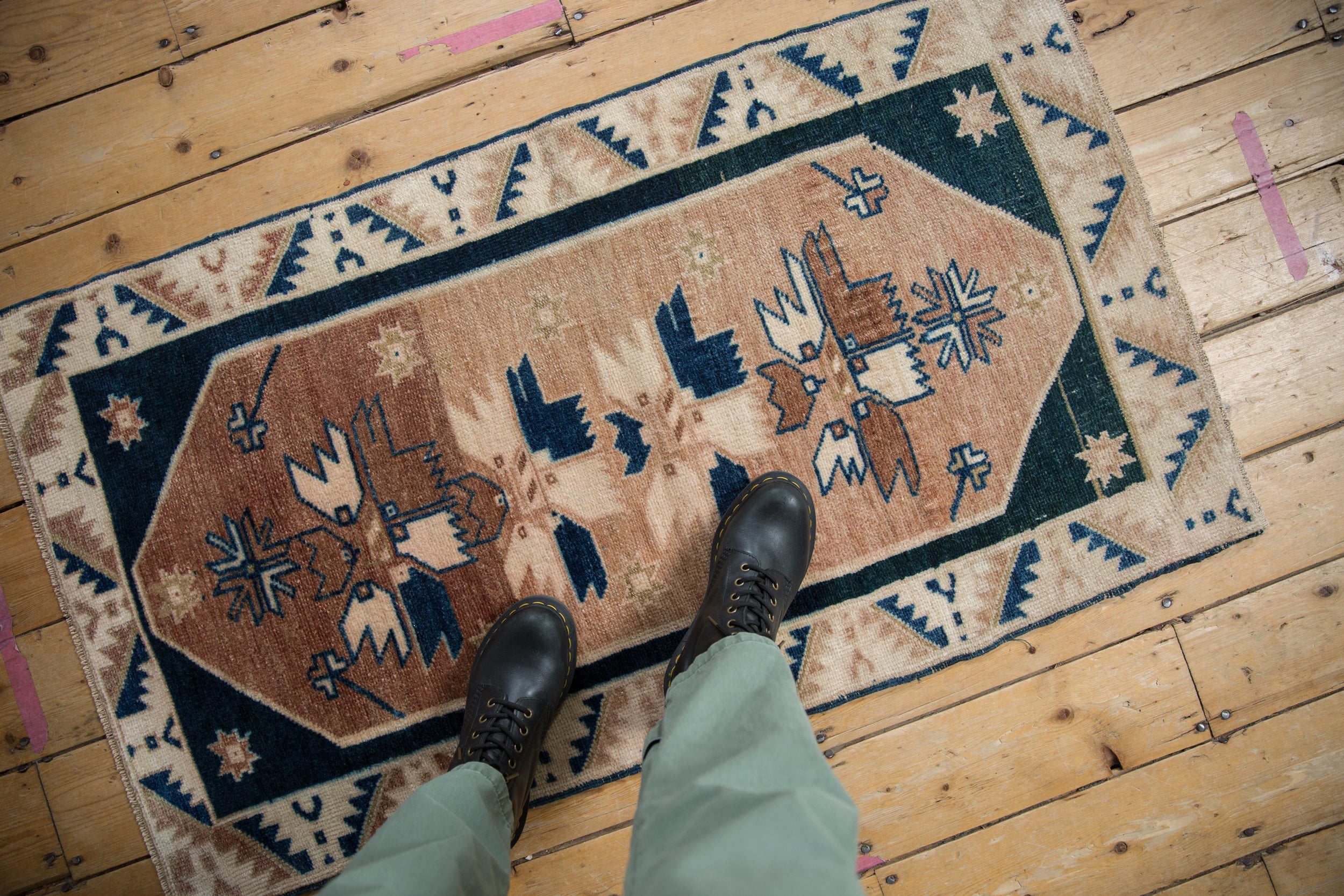 2.5x4.5 Vintage Distressed Oushak Rug // ONH Item 10438 Image 1