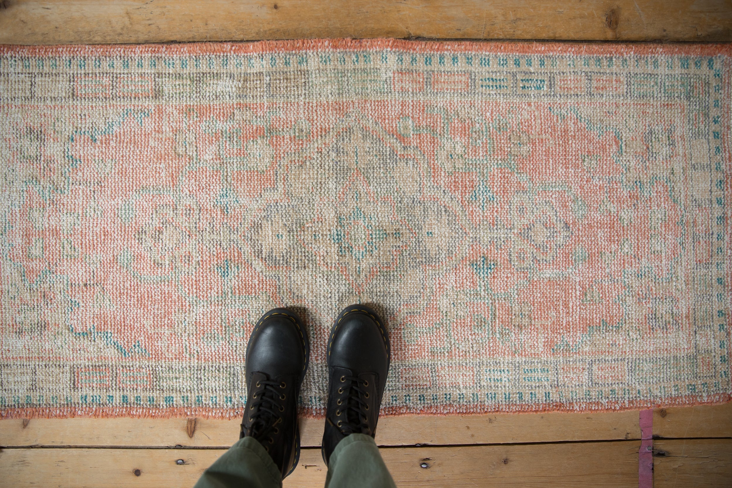 2x4.5 Vintage Distressed Oushak Rug Runner // ONH Item 10439 Image 1