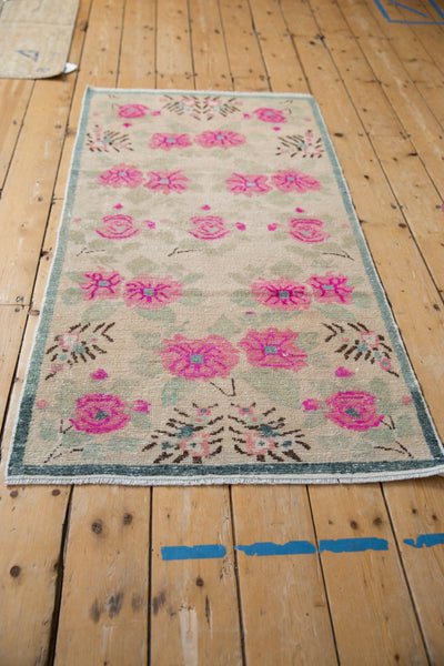 2.5x5 Vintage Distressed Oushak Rug Runner // ONH Item 10443 Image 4