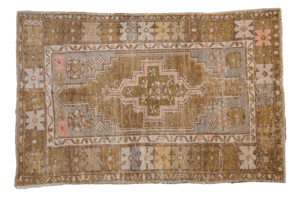 3.5x5 Vintage Distressed Oushak Rug // ONH Item 10444