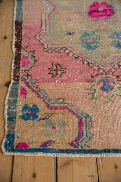 2.5x5 Vintage Distressed Oushak Rug Runner // ONH Item 10445 Image 4