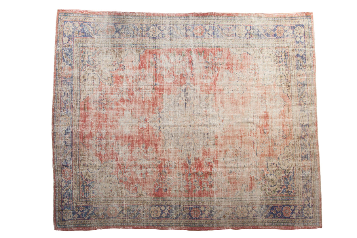 9x11 Vintage Distressed Oushak Carpet // ONH Item 10450