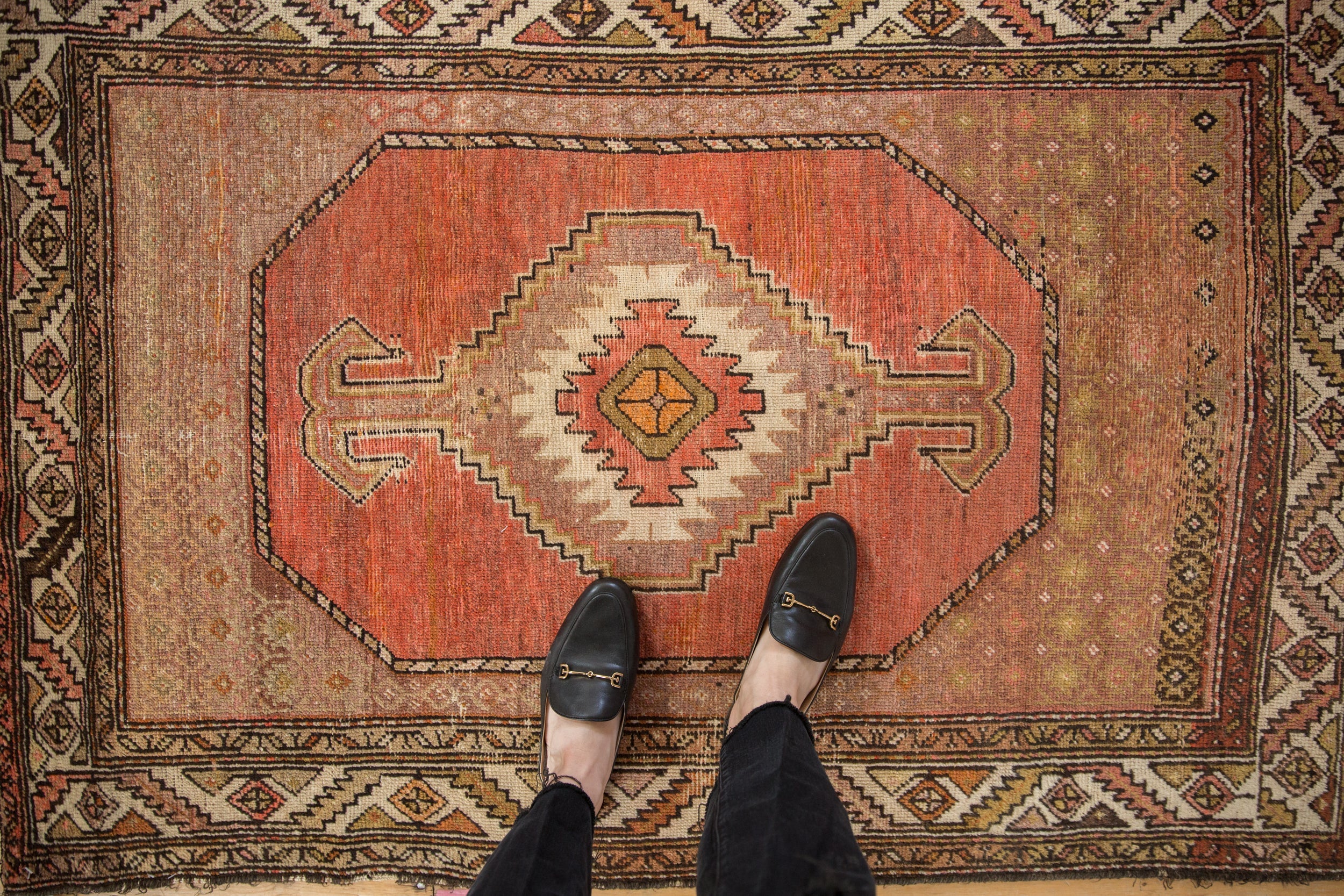 3.5x5 Vintage Hamadan Rug // ONH Item 10468 Image 1