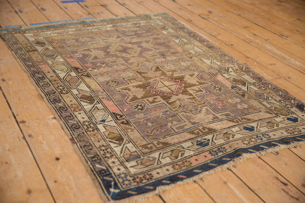 3.5x4.5 Vintage Caucasian Square Rug // ONH Item 10473 Image 5