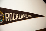 Vintage felt flag pennant with 