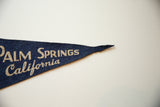 Vintage blue felt pennant tip displaying 