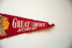 Vintage Great Smoky Mountains Felt Flag // ONH Item 10507 Image 2