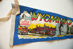 Vintage Wyoming Felt Flag // ONH Item 10511 Image 1