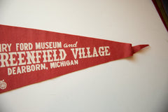 Vintage Henry Ford Museum Dearborn Michigan Felt Flag // ONH Item 10514 Image 2