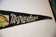Vintage Marineland of the Pacific Felt Flag // ONH Item 10520 Image 2