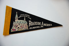 Vintage Roadside America Hamburg PA Felt Flag // ONH Item 10524 Image 1