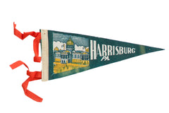 Vintage Harrisburg PA Felt Flag // ONH Item 10528