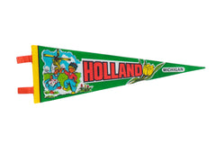 Vintage Holland Michigan Felt Flag // ONH Item 10529