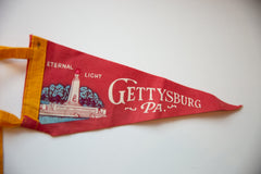 Vintage Gettysburg PA Felt Flag // ONH Item 10533 Image 1