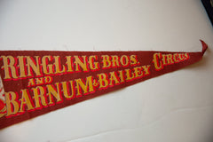 Vintage Ringling Bros and Barnum and Bailey Circus Felt Flag // ONH Item 10538 Image 2