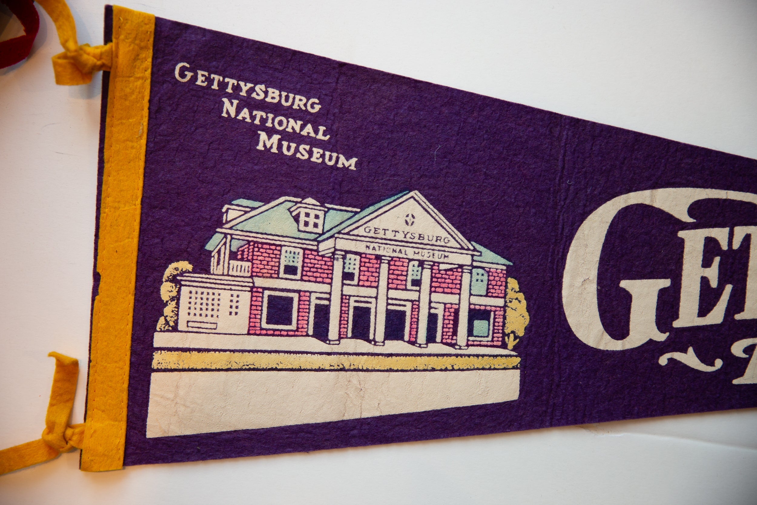 Vintage Gettysburg PA Felt Flag // ONH Item 10543 Image 1