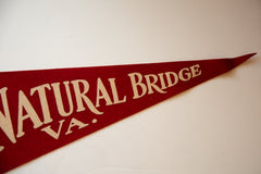 Vintage Natural Bridge VA Felt Flag // ONH Item 10547 Image 2