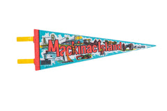 Vintage Mackinac Island Felt Flag // ONH Item 10553