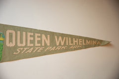 Vintage Queen Wilhelmina State Park Arkansas Felt Flag // ONH Item 10560 Image 2