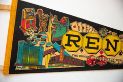 Vintage Reno Nevada Felt Flag // ONH Item 10561 Image 1