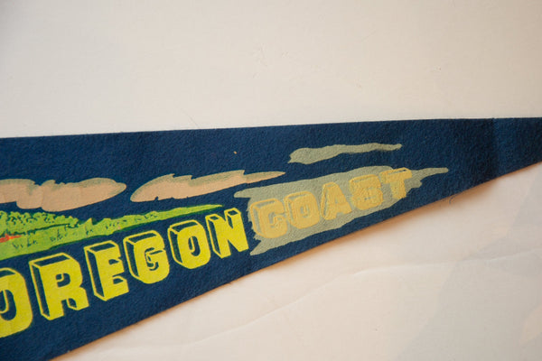 Vintage Depoe Bay Oregon Coast Felt Flag // ONH Item 10563 Image 2