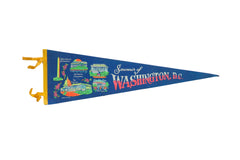 Vintage Washington DC Felt Flag // ONH Item 10572