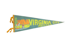Vintage Virginia City Nevada Felt Flag // ONH Item 10581