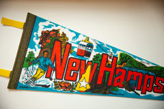 Vintage New Hampshire Felt Flag // ONH Item 10587 Image 1