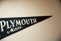 Vintage Plymouth MA Felt Flag // ONH Item 10590 Image 2