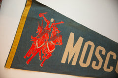 Vintage Moscow Circus Felt Flag // ONH Item 10593 Image 1