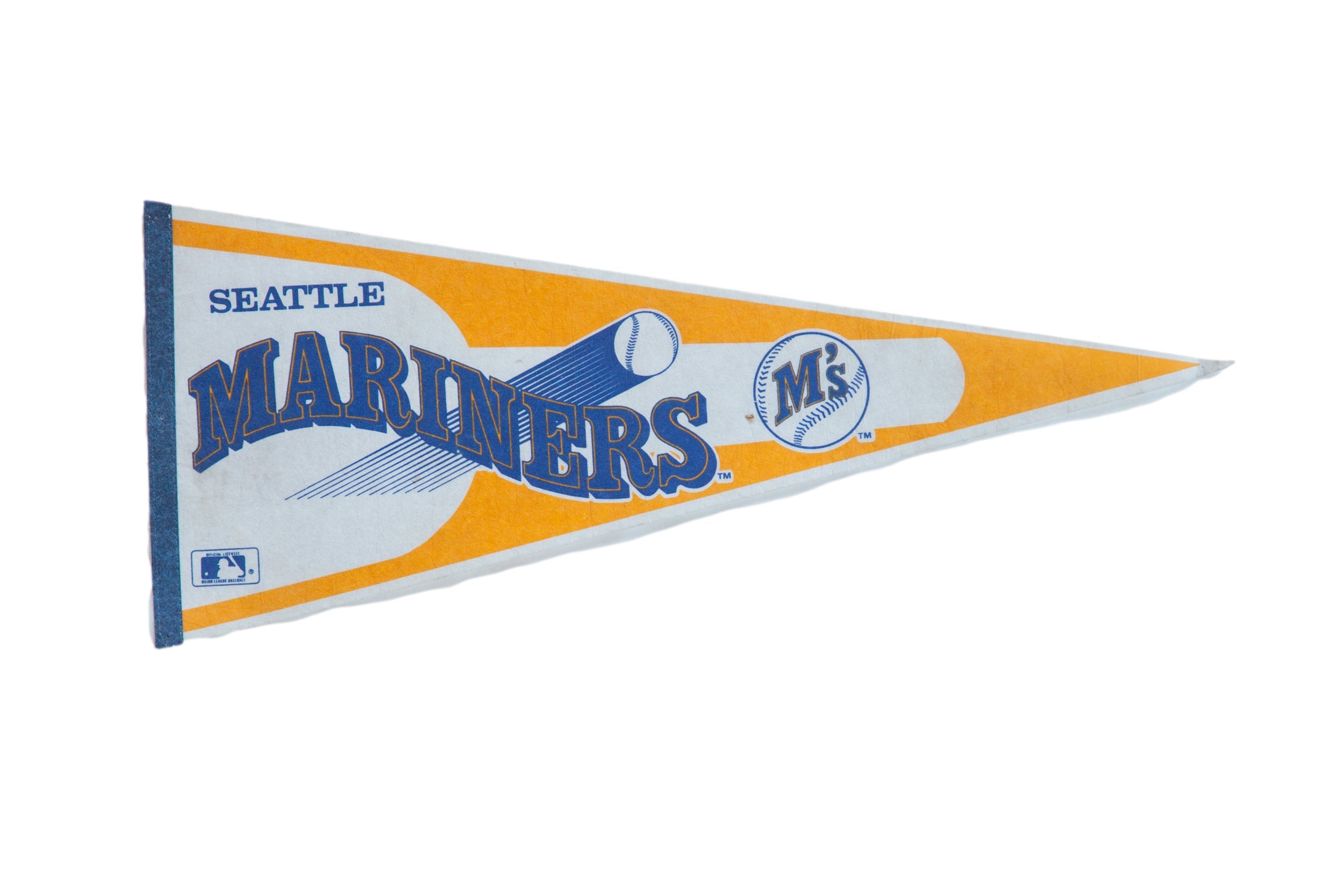 Vintage Seattle Mariners Felt Flag Pennant