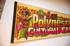 Vintage Polynesian Cultural Center Felt Flag Pennant // ONH Item 10602 Image 1