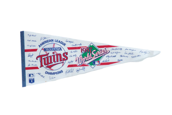 Vintage American League Champions Minnesota Twins Felt Flag Pennant // ONH Item 10603