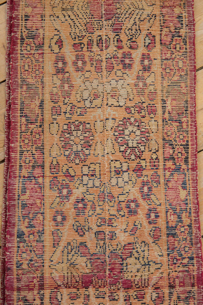 1x7 Antique Fragment Kerman Rug Mat Runner // ONH Item 10605 Image 10