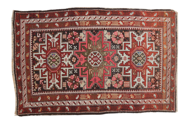 3.5x5.5 Vintage Caucasian Rug // ONH Item 10607