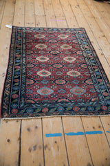 Veramin design motif with European influence, pomegranate lattice and emerald green border.