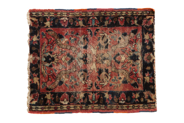 2x2.5 Vintage Lilihan Square Rug Mat // ONH Item 10618