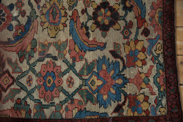 4.5x7 Antique Fragment Kurdish Bijar Rug // ONH Item 10626 Image 5