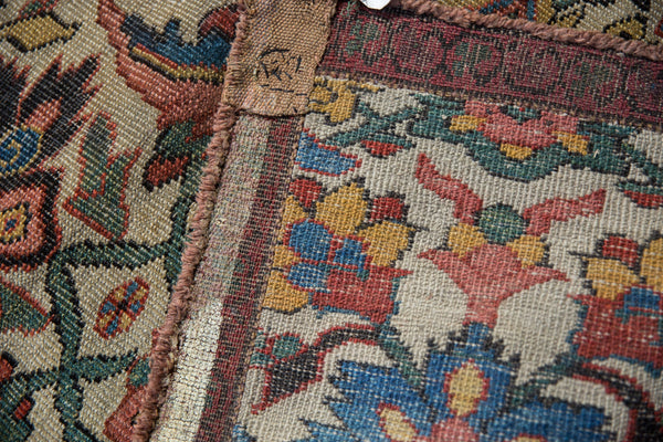 4.5x7 Antique Fragment Kurdish Bijar Rug // ONH Item 10626 Image 9