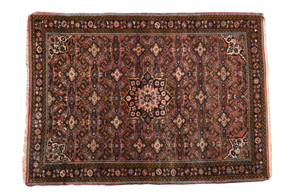 3.5x5 Vintage Fine Hamadan Rug // ONH Item 10642