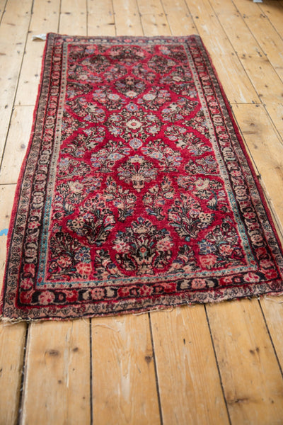 2.5x5 Vintage Fine American Sarouk Rug Runner // ONH Item 10644 Image 3