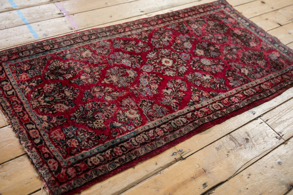 2.5x5 Vintage Fine American Sarouk Rug Runner // ONH Item 10644 Image 8