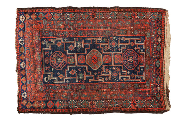 4x5.5 Vintage Kurd Rug // ONH Item 10647