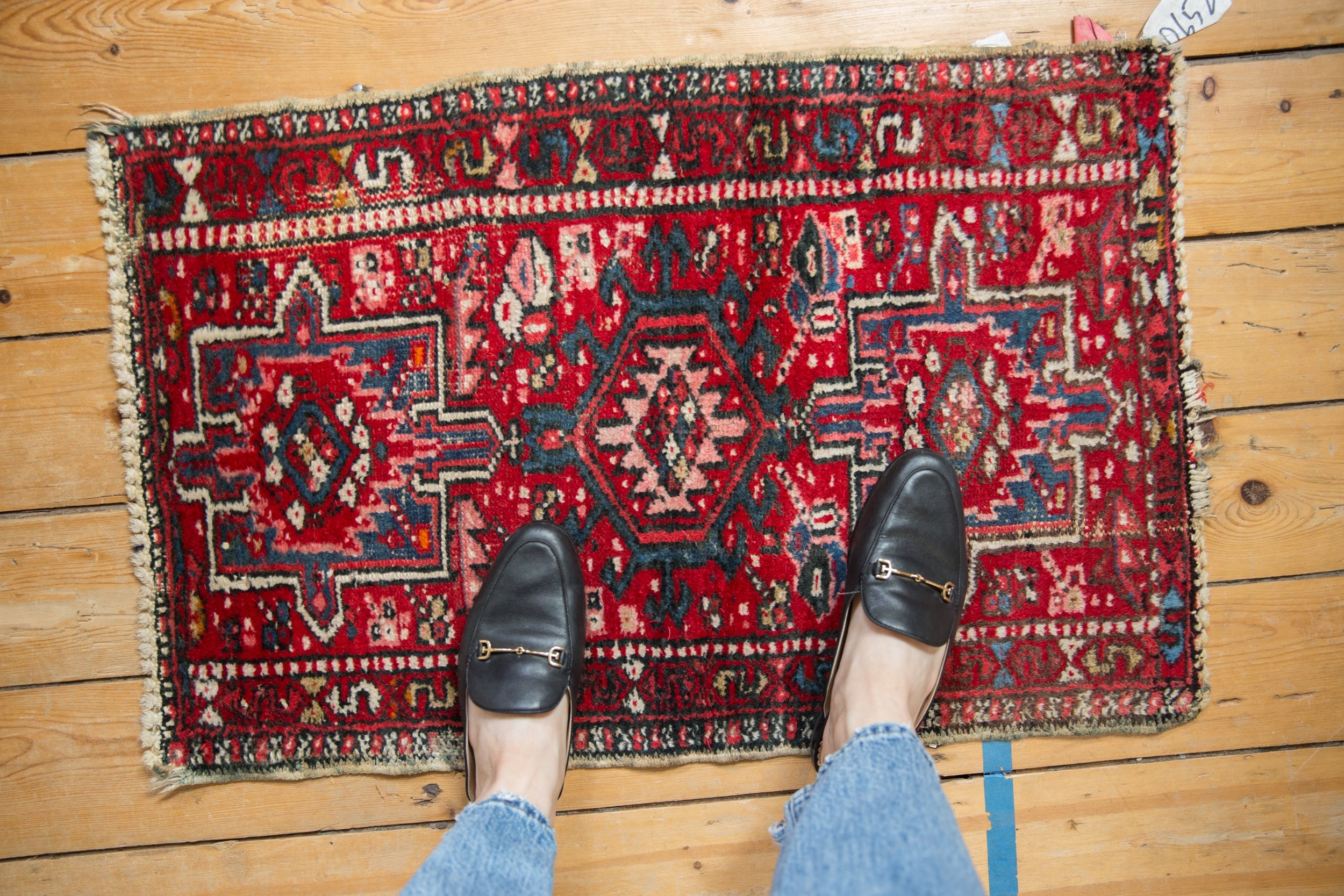 2x3 Vintage Karaja Rug Mat // ONH Item 10652 Image 1