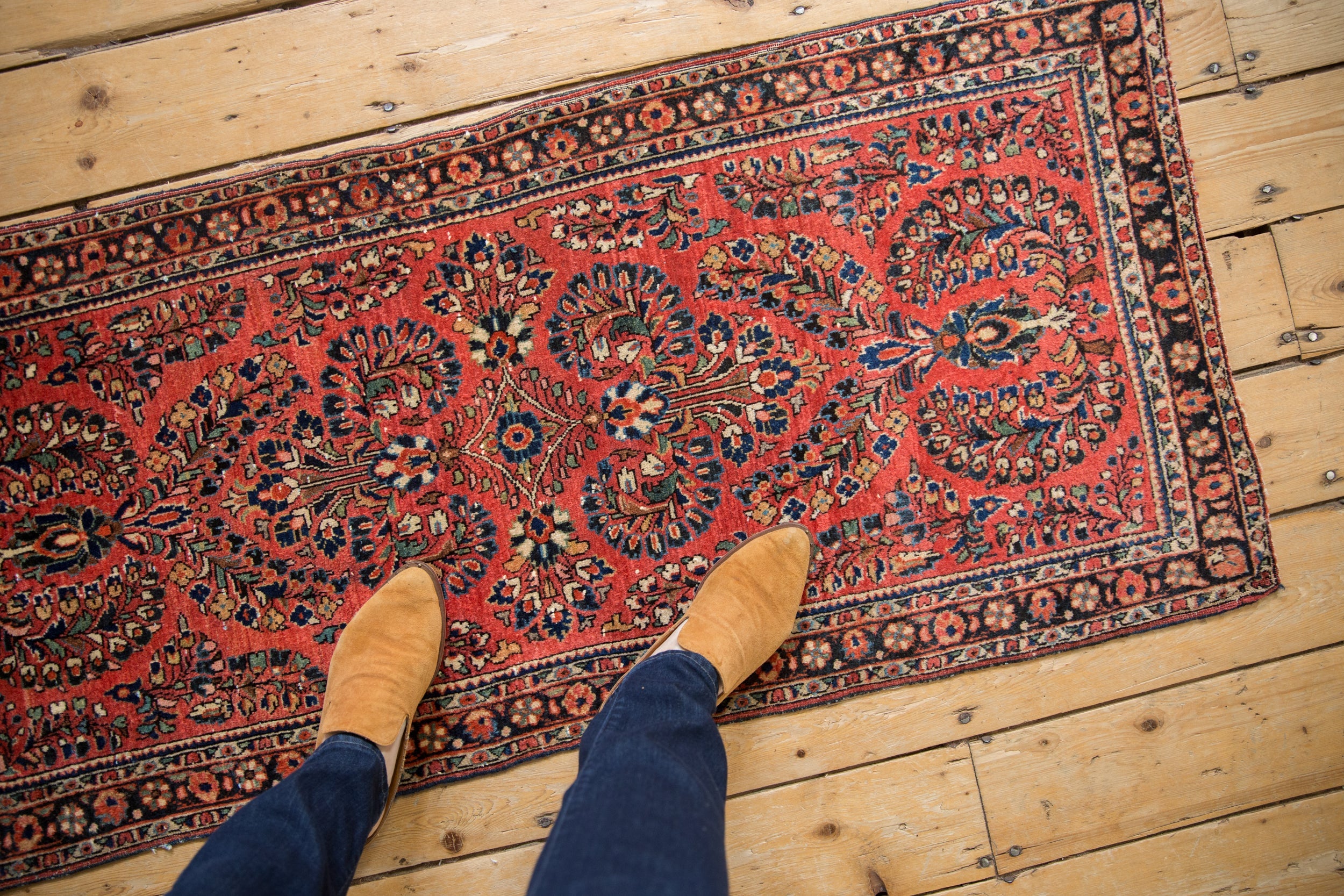 2x4.5 Vintage German Sarouk Rug Runner // ONH Item 10672 Image 1