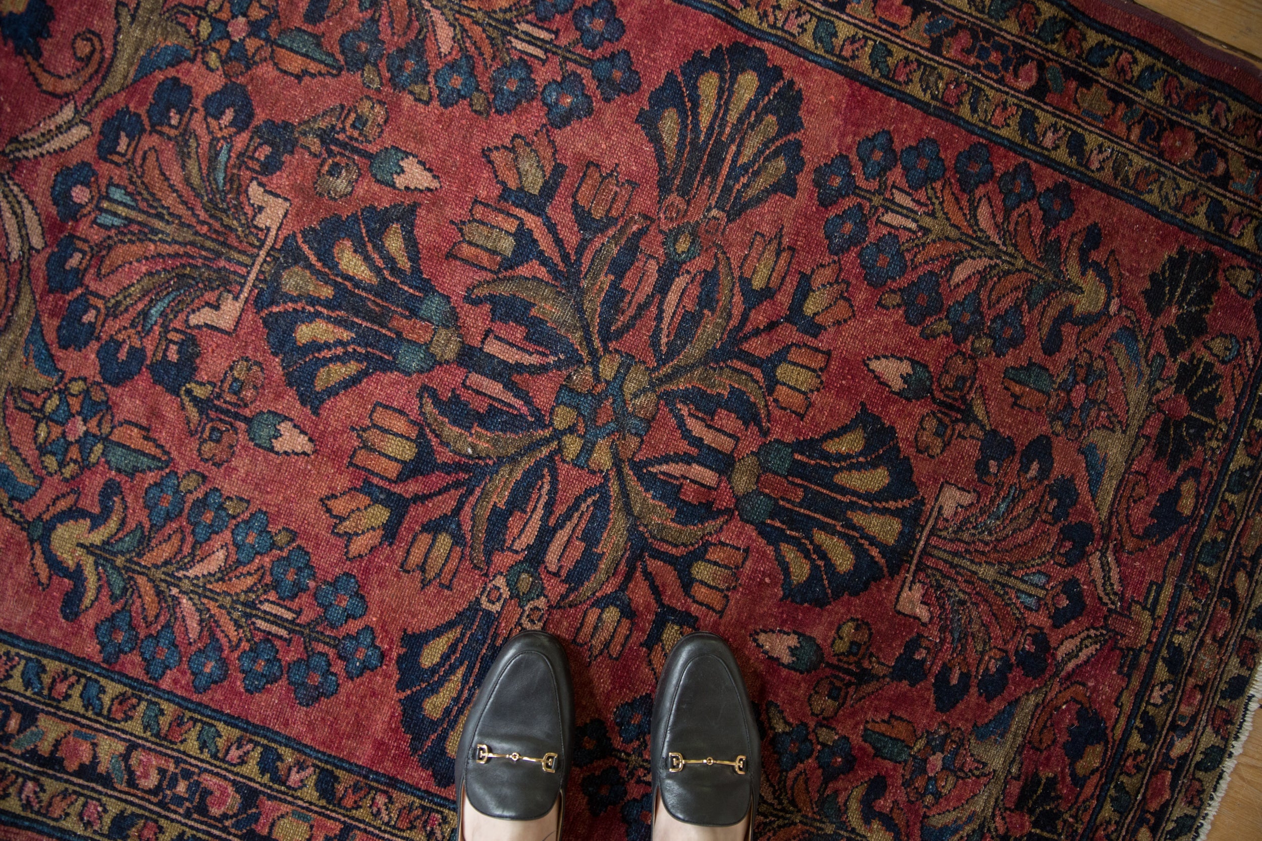 3.5x4.5 Vintage Lilihan Square Rug // ONH Item 10675 Image 1