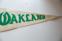 Vintage Swingin Oakland As Baseball Felt Flag Pennant // ONH Item 10681 Image 2
